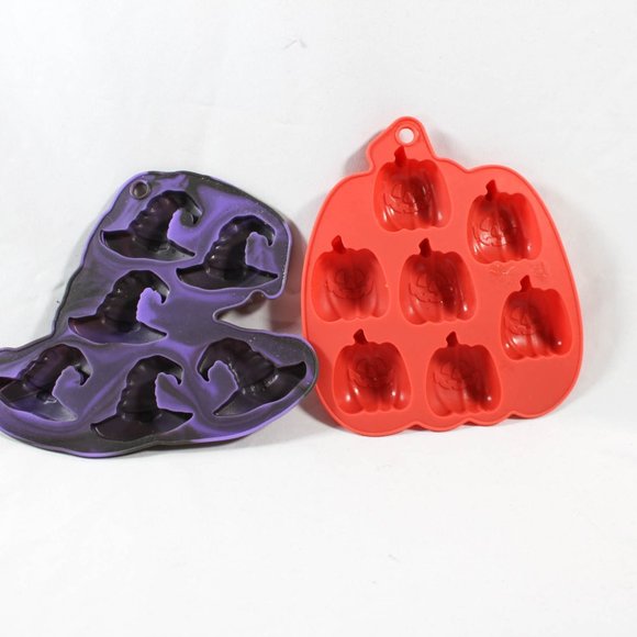 Halloween Silicone Mold Baking Candy Cooking Pumpkin Witch Hats - Picture 2 of 6